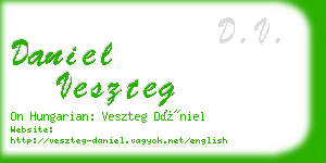 daniel veszteg business card